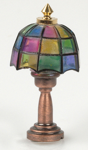 Dollhouse Miniature 1/2" Scale: Tiffany Table Lamp
